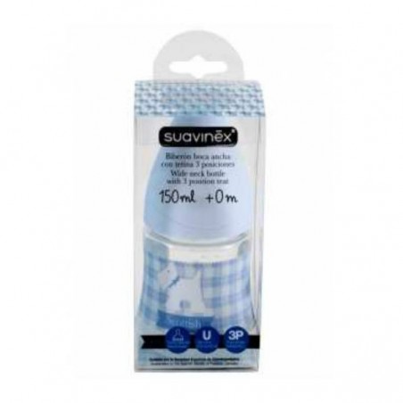 Comprar BIBERÓN BOCA ANCHA 150 ML LÁTEX ANATÓMICA +0 M AZUL al mejor precio en Farmacia4Estaciones, tu farmacia online Comprar BIBERÓN BOCA ANCHA 150 ML LÁTEX ANATÓMICA +0 M AZUL