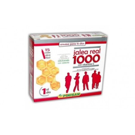 Comprar jalea real 1000 con vit. c 15viales al mejor precio en Farmacia4Estaciones, tu farmacia online Comprar jalea real 1000 con vit. c 15viales