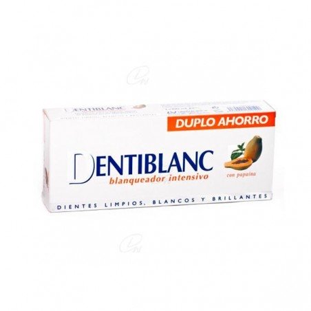 Comprar DENTIBLANC BLANQUEADOR INTENSIVO PASTA DENTAL DUPLO 100 ML 2 U al mejor precio en Farmacia4Estaciones, tu farmacia online Comprar DENTIBLANC BLANQUEADOR INTENSIVO PASTA DENTAL DUPLO 100 ML 2 U