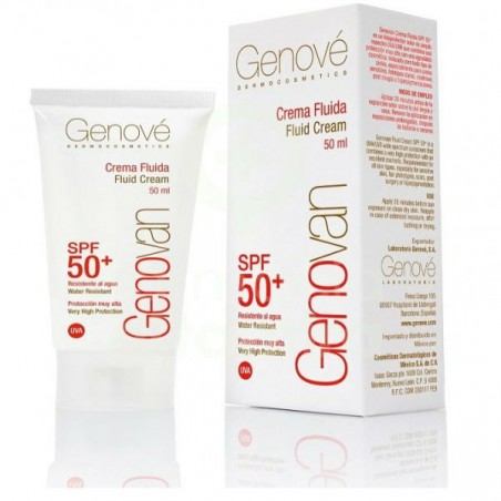 Comprar GENOVAN SPF 50+ CREMA FLUIDA 50 ML al mejor precio en Farmacia4Estaciones, tu farmacia online Comprar GENOVAN SPF 50+ CREMA FLUIDA 50 ML