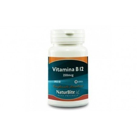Comprar VITAMINA B12 250mcg. 60comp. al mejor precio en Farmacia4Estaciones, tu farmacia online Comprar VITAMINA B12 250mcg. 60comp.