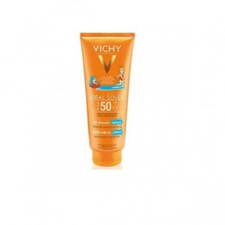 Comprar VICHY SOLEIL SPF 50+ NIÑOS LECHE ROSTRO Y CUERPO 300 ML al mejor precio en Farmacia4Estaciones, tu farmacia online Comprar VICHY SOLEIL SPF 50+ NIÑOS LECHE ROSTRO Y CUERPO 300 ML