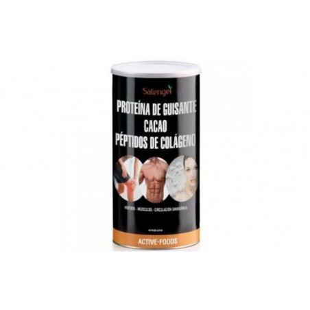 Comprar proteina de guisante con colageno y cacao 500gr.