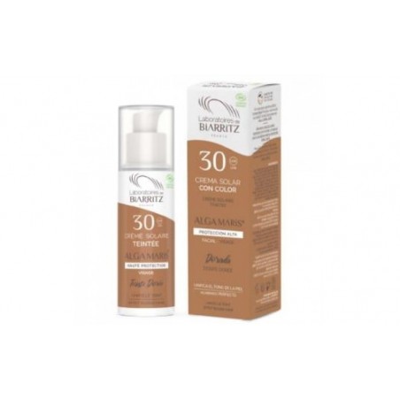 Comprar crema facial color dorado spf30 50ml.