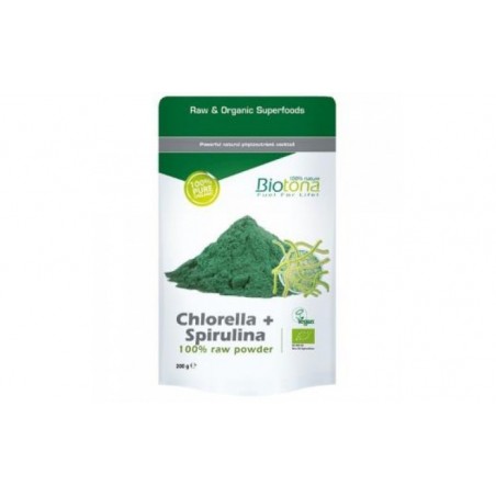 Comprar chlorella spirulina raw 200gr. bio