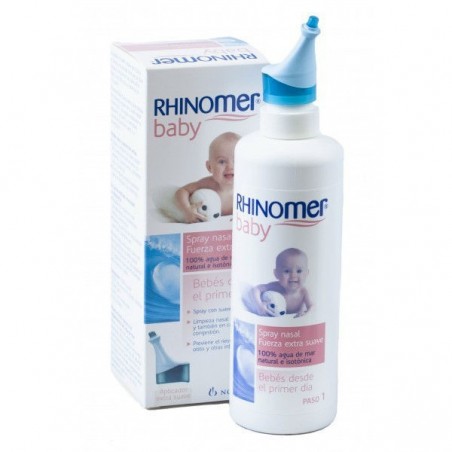 Comprar RHINOMER BABY EXTRA SUAVE NEBULIZADOR 115 ML al mejor precio en Farmacia4Estaciones, tu farmacia online Comprar RHINOMER BABY EXTRA SUAVE NEBULIZADOR 115 ML