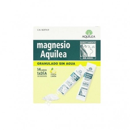 Comprar MAGNESIO AQUILEA GRANULADO 3 G 14 SOBRES al mejor precio en Farmacia4Estaciones, tu farmacia online Comprar MAGNESIO AQUILEA GRANULADO 3 G 14 SOBRES