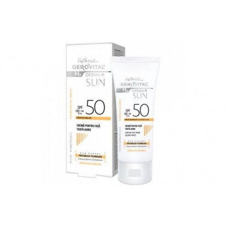 Comprar gerovital crema solar spf50 tono dorado 50ml.