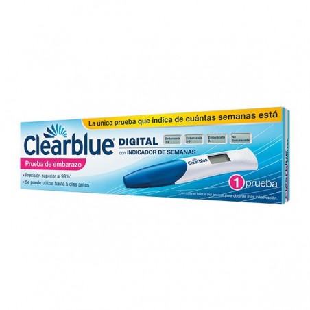 Comprar CLEARBLUE DIGITAL TEST EMBARAZO al mejor precio en Farmacia4Estaciones, tu farmacia online Comprar CLEARBLUE DIGITAL TEST EMBARAZO