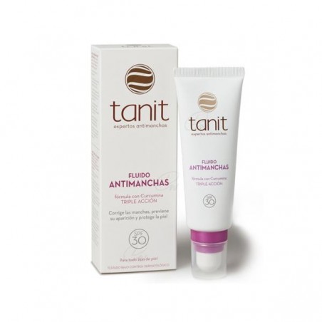 Comprar TANIT FLUIDO ANTIMANCHAS SPF 30 50 ML al mejor precio en Farmacia4Estaciones, tu farmacia online Comprar TANIT FLUIDO ANTIMANCHAS SPF 30 50 ML