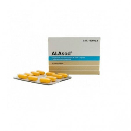 Comprar ALASOD COMPRIMIDOS 20 COMP al mejor precio en Farmacia4Estaciones, tu farmacia online Comprar ALASOD COMPRIMIDOS 20 COMP