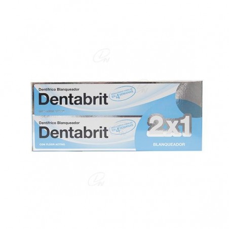 Comprar DENTABRIT DENTÍFRICO BLANQUEADOR 2 X 125 ML al mejor precio en Farmacia4Estaciones, tu farmacia online Comprar DENTABRIT DENTÍFRICO BLANQUEADOR 2 X 125 ML