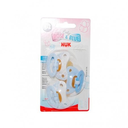 Comprar CHUPETE LÁTEX AZUL 0-6 M 3 UDS al mejor precio en Farmacia4Estaciones, tu farmacia online Comprar CHUPETE LÁTEX AZUL 0-6 M 3 UDS