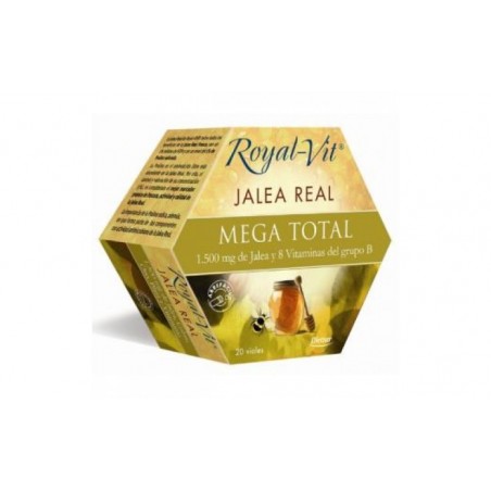 Comprar jalea real royal vit mega total 1500mg 20amp. al mejor precio en Farmacia4Estaciones, tu farmacia online Comprar jalea real royal vit mega total 1500mg 20amp.
