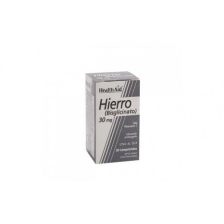 Comprar hierro bisglycinate iron vit.c 30comp health aid