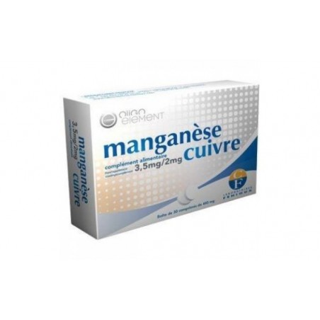 Comprar manganeso cobre oligoelemento 30comp.