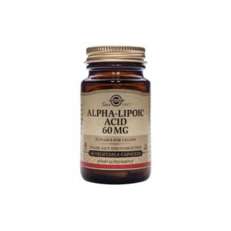 Comprar acido alfa lipoico 60mg. 30vegicaps