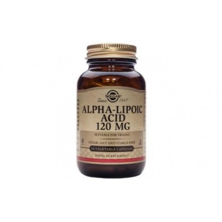 Comprar acido alfa lipoico 120mg. 60vegicaps
