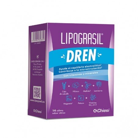 Comprar LIPOGRASIL DREN 14 SOBRES al mejor precio en Farmacia4Estaciones, tu farmacia online Comprar LIPOGRASIL DREN 14 SOBRES