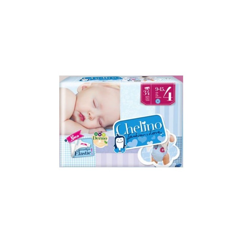 Comprar pañal infantil chelino t - 4 (9-15 kg) 34 uds a precio online