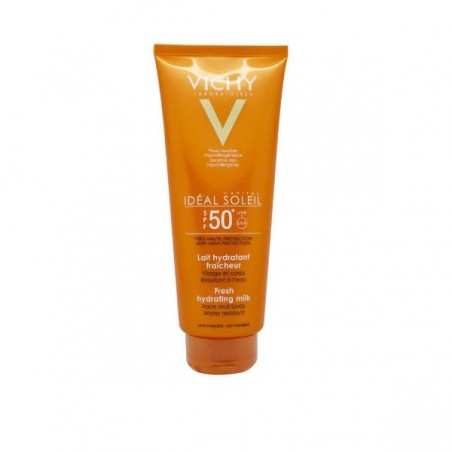 Comprar VICHY SOLEIL SPF 50+ HIDRA-LECHE CUERPO 300 ML al mejor precio en Farmacia4Estaciones, tu farmacia online Comprar VICHY SOLEIL SPF 50+ HIDRA-LECHE CUERPO 300 ML