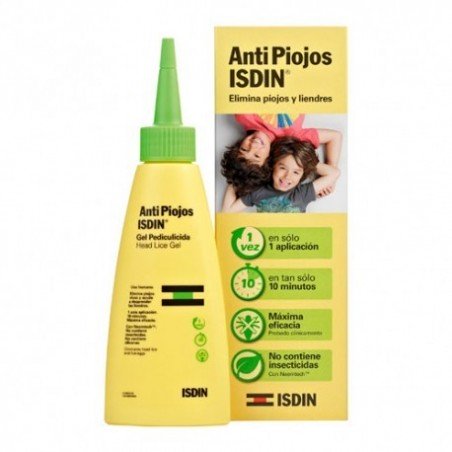 Comprar ISDIN ANTIPIOJOS GEL PEDICULICIDA 100ML al mejor precio en Farmacia4Estaciones, tu farmacia online Comprar ISDIN ANTIPIOJOS GEL PEDICULICIDA 100ML