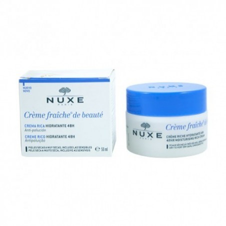 Comprar nuxe crème fraîche de beauté hidratante rica pieles secas y muy secas 50ml