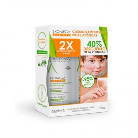 Comprar a-derma exomega control pack leche emoliente 2 x 400 ml