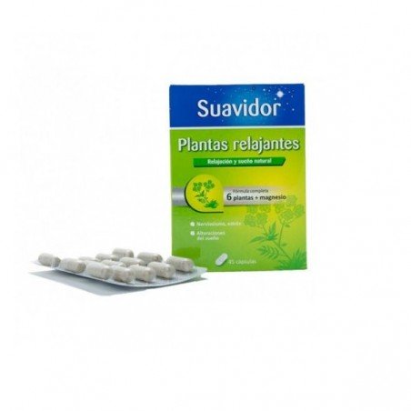 Comprar SUAVIDOR PLANTAS RELAJANTES 45 CAPS al mejor precio en Farmacia4Estaciones, tu farmacia online Comprar SUAVIDOR PLANTAS RELAJANTES 45 CAPS