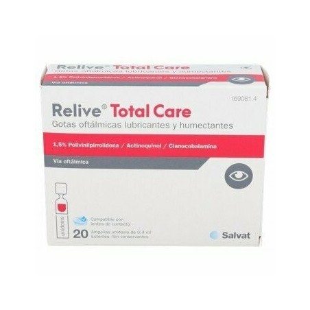 Comprar relive total care 20 viales monodosis