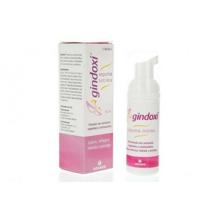 Comprar GINDOXI ESPUMA HIGIENE INTIMA 50 ML al mejor precio en Farmacia4Estaciones, tu farmacia online Comprar GINDOXI ESPUMA HIGIENE INTIMA 50 ML