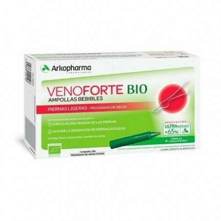 Comprar VENOFORTE BIO 10 AMPOLLAS al mejor precio en Farmacia4Estaciones, tu farmacia online Comprar VENOFORTE BIO 10 AMPOLLAS