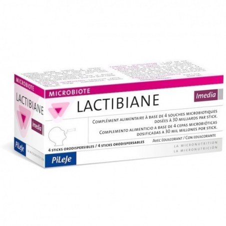 Comprar PILEJE - LACTIBIANE IMEDIA4 STICKS al mejor precio en Farmacia4Estaciones, tu farmacia online Comprar PILEJE - LACTIBIANE IMEDIA4 STICKS