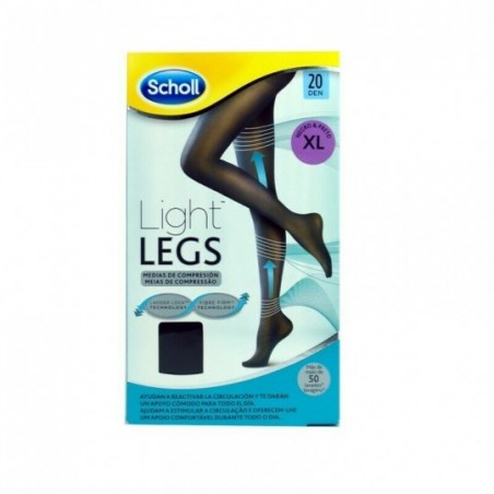 Comprar medias e.t. cint comp ligera 60 den scholl light negro t - l