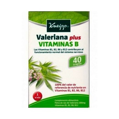 Comprar valeriana plus vitamina b 40 grageas