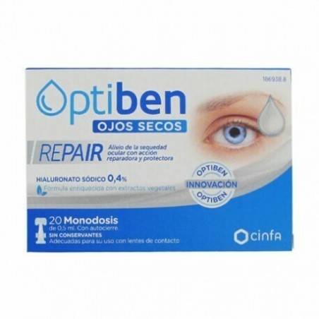 Comprar optiben ojos secos repair 20 monodosis