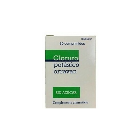 Comprar cloruro potasico orravan 30 comp