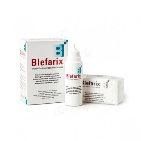 Comprar BLEFARIX SOLUCION 100 ML +GASAS al mejor precio en Farmacia4Estaciones, tu farmacia online Comprar BLEFARIX SOLUCION 100 ML +GASAS