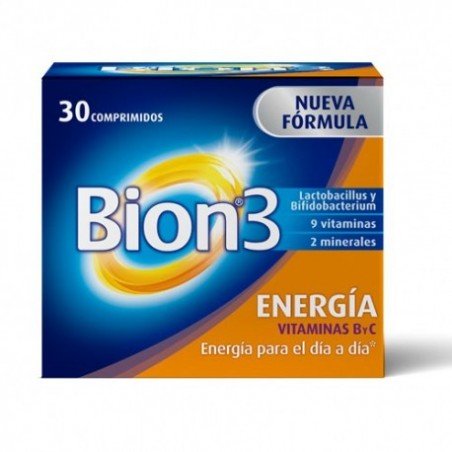 Comprar BION3 ENERGÍA VITAMINA B Y C 30 COMPRIMIDOS al mejor precio en Farmacia4Estaciones, tu farmacia online Comprar BION3 ENERGÍA VITAMINA B Y C 30 COMPRIMIDOS