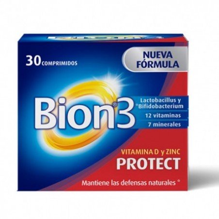 Comprar BION3 PROTECT VITAMINA D Y ZINC 30 COMPRIMIDOS al mejor precio en Farmacia4Estaciones, tu farmacia online Comprar BION3 PROTECT VITAMINA D Y ZINC 30 COMPRIMIDOS