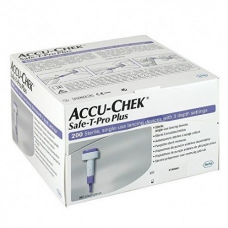 Comprar ACCU-CHEK SAFE-T-PRO PLUS 200 LANCETAS al mejor precio en Farmacia4Estaciones, tu farmacia online Comprar ACCU-CHEK SAFE-T-PRO PLUS 200 LANCETAS