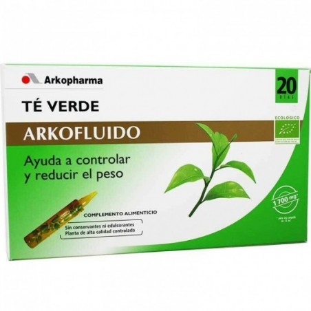 Comprar arkopharma arkofluido te verde 20 ampollas