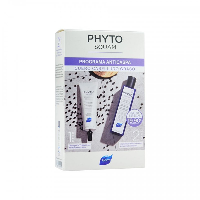 PHYTO PARIS PHYTO SQUAM PROGRAMA ANTICASPA CUERO CABELLUDO GRASO