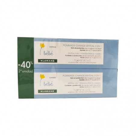 Comprar klorane bebé duplo eryteal pomada 2 x 75 g