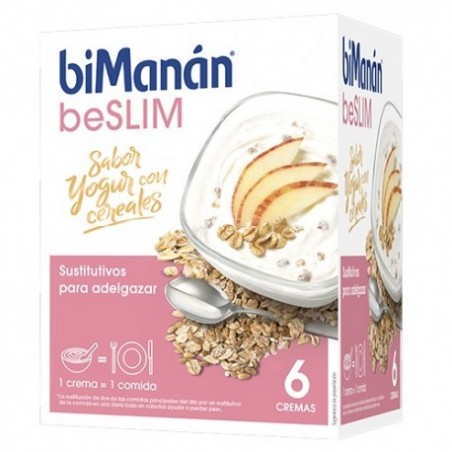 Comprar bimanán crema beslim sabor yogur con cereales 6 unidades