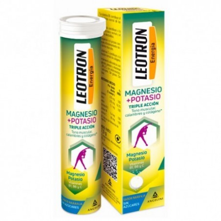 Comprar leotron magnesio+potasio 15 comprimidos efervescentes angelini