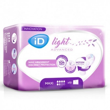Comprar id light maxi compresas femeninas 10 unidades ontex