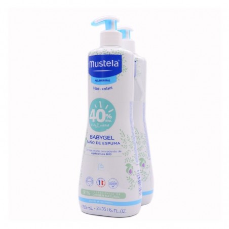 Comprar mustela pack duplo babygel 2 x 750 ml