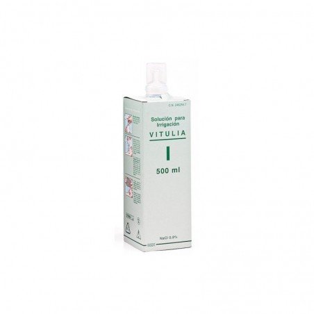 Comprar VITULIA SOLUCION PARA IRRIGACION 500 ML al mejor precio en Farmacia4Estaciones, tu farmacia online Comprar VITULIA SOLUCION PARA IRRIGACION 500 ML
