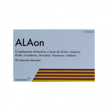 Comprar ALAON 30 CÁPSULAS BLANDAS al mejor precio en Farmacia4Estaciones, tu farmacia online Comprar ALAON 30 CÁPSULAS BLANDAS
